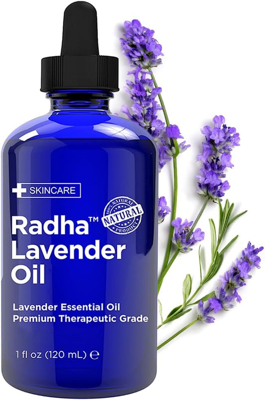 - Lavender Essential Oil 4Oz - Premium Therapeutic Grade, Steam Distilled for Aromatherapy, Relaxation, Laundry, Meditation, Massage, Yoga, Relief